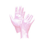 Paquets de gants Fancy Rose pailletée taille S - 100 unités