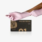 Gants Nitrile Roses Piranha Soft Sans Poudre – Boîte de 100
